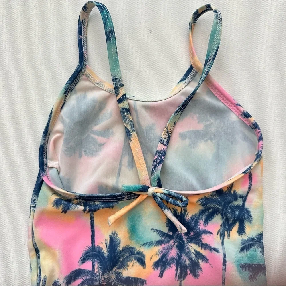 Old Navy Toddler Girl Palm Print One Piece Swimsuit Size 3T